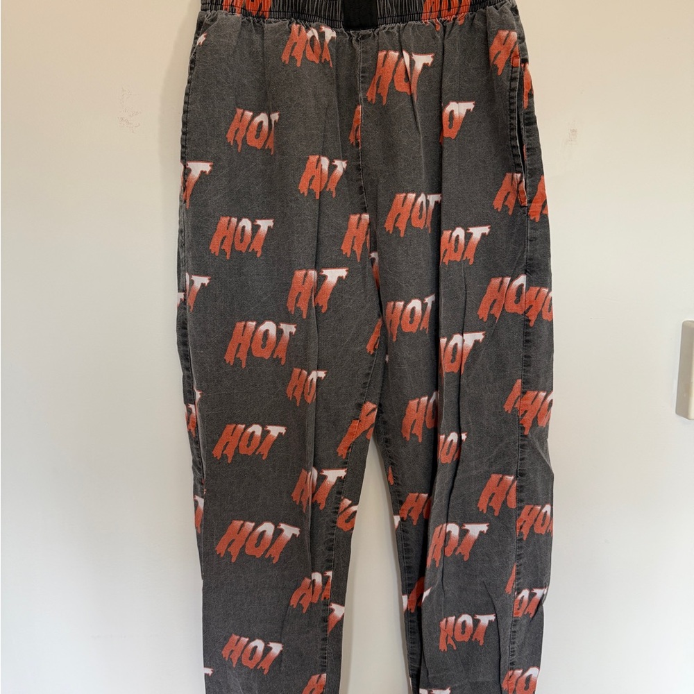 Stylish Gray and Orange Track Pants